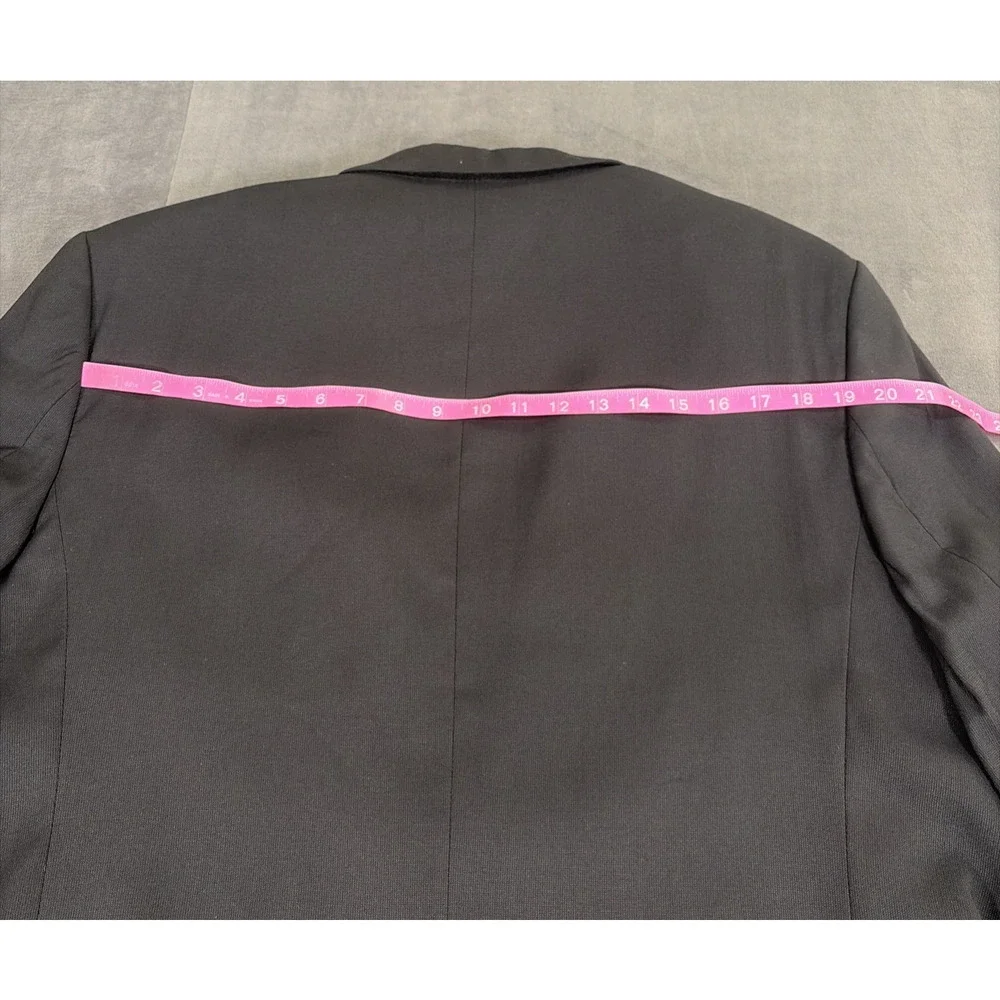 Marc Ecko Suit Black Rayon Polyester Jacket Sport Coat Pants 44R 38Wx29 Chrty